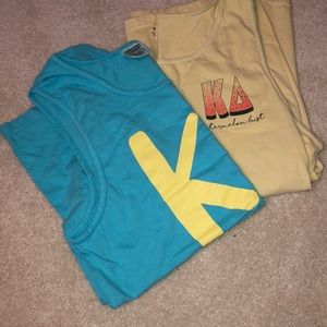 Two Kappa delta Comfort color tanks